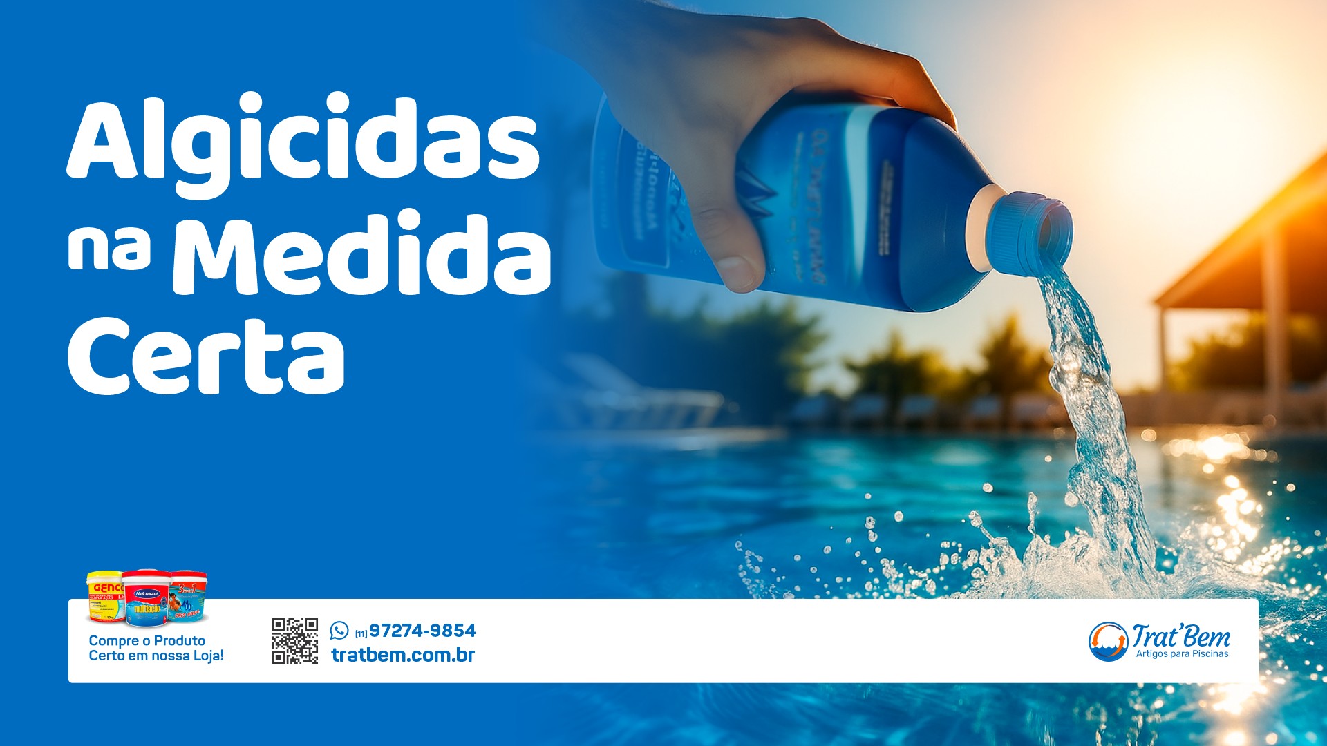Uso de Algicidas na Piscina